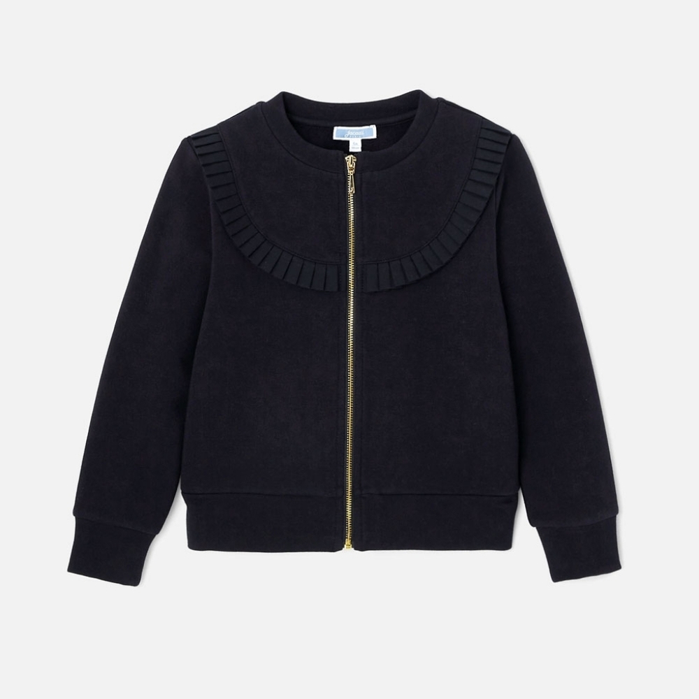 Jacadi Dark Jacket with Gold Zipper